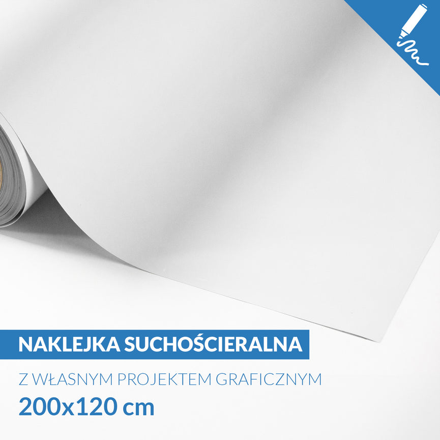 Naklejka Suchościeralna do Tablicy - 200x120cm