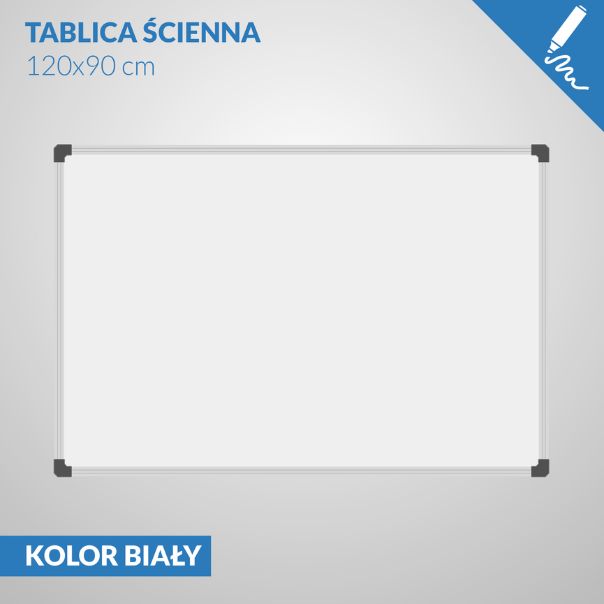 Tablica Suchościeralna Magnetyczna – 120 x 90 cm